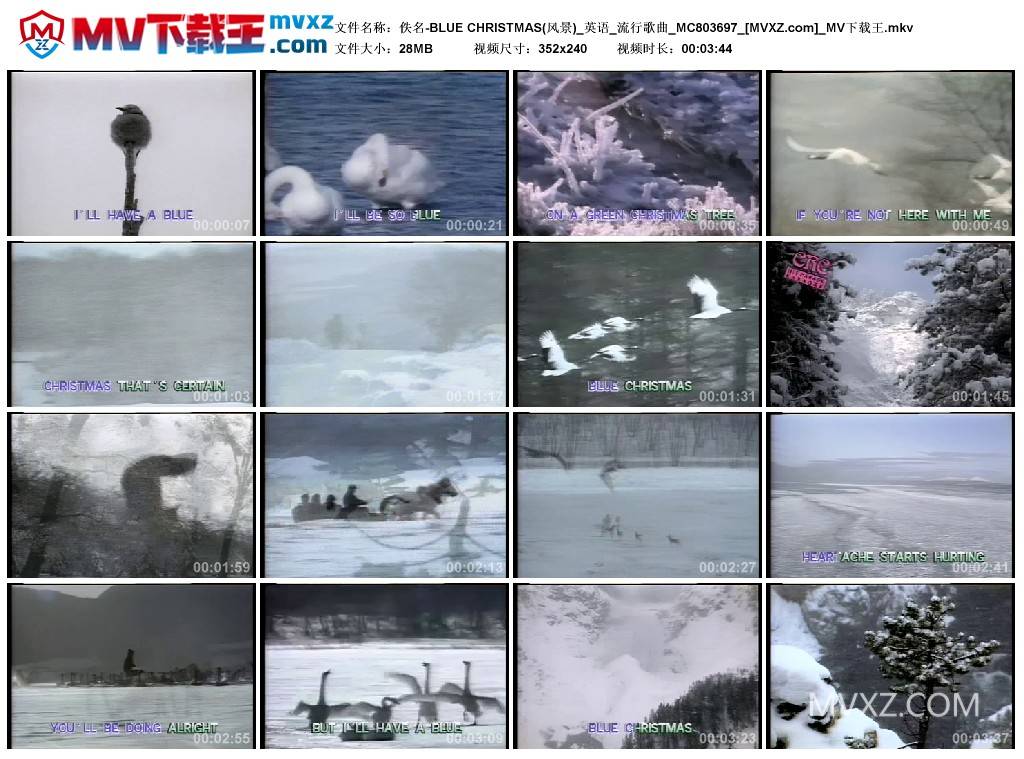 佚名-BLUE CHRISTMAS(风景)_英语_流行歌曲_MC803697